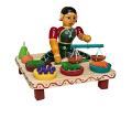 Etikoppaka Navarathri Golu Doll - Lady Vegitable Vendor