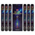 Hem 7 Chakra Incense Sticks Agarbatti Masala Quality Incense Hand Rolled in India for Healing Meditation Yoga Relaxation Prayer Peace (6) Hem 7 Chakra Incense Sticks Agarbatti Masala Quality Incense Hand Rolled in India for Healing Meditation Yoga Relaxation Prayer Peace (6)
