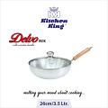 Kitchen King | Delvo Wok/Karahi (Glass Lid) | 26cm
