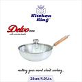 Kitchen King | Delvo Wok/Karahi (Glass Lid) | 28cm