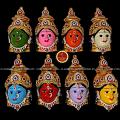 GODDESS ASHTALAKSHMI ORNAMENTED DURGA DEVI FACES | CLASSICAL DANCE JEWELRY GODDESS ASHTALAKSHMI ORNAMENTED DURGA DEVI FACES | CLASSICAL DANCE JEWELRY