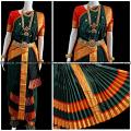KUCHIPUDI | 40-INCH PANT | ORANGE GREEN CLASSICAL DANCE JEWELRY