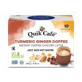 Quik Cafe Turmeric Ginger Instant Coffee Latte - 10 Count Single Box