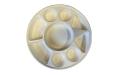 Biodegradable 9-Compartment Plates / Thali / Meal Lunch Dinner Tray - 200 Plates