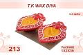 T.K. Wax Diya 2pc 3.5inch #213 T.K. Wax Diya 2pc 3.5inch #213