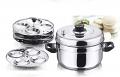 Vinod St St cooker with Multilayer Idli Stand 4 plates