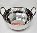 Tabakh Stainless Steel Kadai Flat Bottom Size 12 Tabakh Stainless Steel Kadai Flat Bottom Size 12