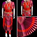 BHARATANATYAM | 30-INCH PANT | ORANGE PURPLE PINK CLASSICAL DANCE JEWELRY BHARATANATYAM | 30-INCH PANT | ORANGE PURPLE PINK CLASSICAL DANCE JEWELRY