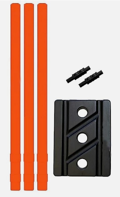 SNICK Plastic Stumps with Rubber base