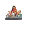  Handmade Clay  Working Lady _ Preparing Food
