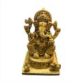 Brass Ganesha Statue With Base