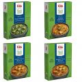 4 Assorted Gits Paneer Curry (Heat & Eat) - 10.5 Oz each X 4 Packs