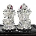 Fine Quality Pure Silver 999 Ganesh & Laxmi Murti (#11)
