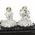 999 Pure Silver Ganesh Laxmi Idol for Diwali Pooja (#12)