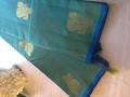 Kancheepuram silk saree full body and peacock jari putta with blue pallu Kancheepuram silk saree full body and peacock jari putta with blue pallu