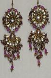 Purple Color Traditional Fashion Earrings