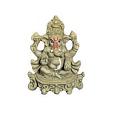 Eco Friendly Ganpati Idol, 4" Clay Ganesh Chaturthi Puja Visarjan Murti Eco Friendly Ganpati Idol, 4" Clay Ganesh Chaturthi Puja Visarjan Murti