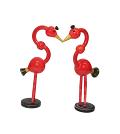 Etikoppaka Flamingo Couple Bird Doll