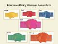 Eco-friendly Kora Grass Handwoven Decorative Dining Mats and Runner Sets