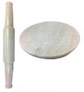 Marble Chakla Belan, Round Rolling Board & Pin Roti Maker 11" Marble Chakla Belan, Round Rolling Board & Pin Roti Maker 11"