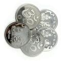 Ganesh Lakshmi/Laxmi Pure Silver(999) 10 Gram MMTC Coin (Pack of 5 Coins)