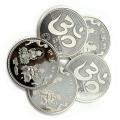 Ganesh Lakshmi/Laxmi Pure Silver(999) 20 Gram MMTC Coin  (Pack of 5 Coins) 
