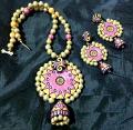 Handcrafted Orange & pink Terracotta chakra set Handcrafted Orange & pink Terracotta chakra set