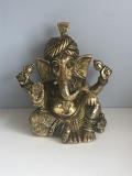Brass Pagdi Ganesha Statue 7.5" Brass Pagdi Ganesha Statue 7.5"