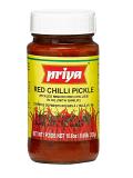 Priya Red Chili Pickle W/ Garlic 300 G Priya Red Chili Pickle W/ Garlic 300 G