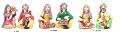 Handmade Clay Rajasthani Music Couple Big Navarathri Golu Doll  