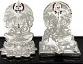 Ganesh & Lakshmi / Laxmi Pure Silver (99.5%) Idol/Statue/Murti(#19) Ganesh & Lakshmi / Laxmi Pure Silver (99.5%) Idol/Statue/Murti(#19)