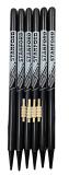 Stanford MCC GRADE 1 Cricket Stumps - Set of 6 with Bails - BLACK, NAVY 