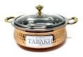Tabakh Copper Stainless Steel Hammered Finish Handi Capacity-780 ML