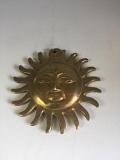 Brass Made Antique Sun Wall Hanging Decor Brass Made Antique Sun Wall Hanging Decor