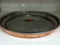 Premium Quality Round Copper Steel Thali/Plate - 12" Premium Quality Round Copper Steel Thali/Plate - 12"