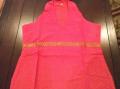 Sleeveless Jecard Kurti, Red Cotton Jecard In cut Kurta