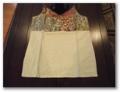 Cotton Silk Sleeveless Kurti, Cream Cotton Silk Tunic