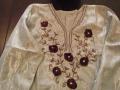 Grey Kurta with Maroon Design work