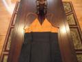 Sleeveless Kurti, Black and Orange Halter neck Tunic