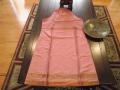 Pink Cotton Silk Tunic with gold border
