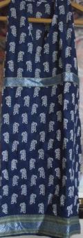 Halter Neck Mulmul Kurti, Blue Halter Neck Tunic in Mul Mul Halter Neck Mulmul Kurti, Blue Halter Neck Tunic in Mul Mul