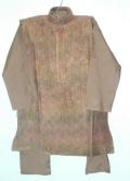 Indian Kurta Pajama Outfit For Boys In Gold, Green & Brown