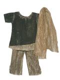 Black & Gold Tissue Pant-style Toddler Salwar Kurta Black & Gold Tissue Pant-style Toddler Salwar Kurta
