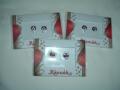 Round maroon fancy bindis with clear stones Round maroon fancy bindis with clear stones