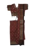 Brown Printed Ready-made Saree For Teenage Girls Brown Printed Ready-made Saree For Teenage Girls