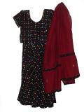 Kids Garba Outfit,Black Cotton Indian Dance Chaniya Choli Costume