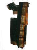 Easy To Drape Readymade Green Saree Blouse & Petticoat Dress Easy To Drape Readymade Green Saree Blouse & Petticoat Dress