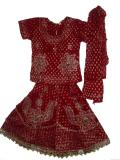 Red & Gold Embellished Indian Dance Lehenga Choli For Kids Red & Gold Embellished Indian Dance Lehenga Choli For Kids