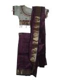 Kids Readymade Plum Silk Indian Saree Blouse Kids Readymade Plum Silk Indian Saree Blouse
