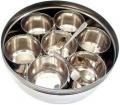 Traditional Indian Spice Box, Stainless Steel Masala Dabba Traditional Indian Spice Box, Stainless Steel Masala Dabba